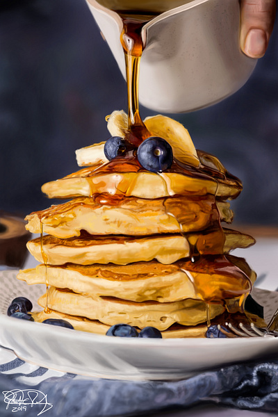 Pancakes art digitalillustration digitalpainting drawing illustration painting pancakes photoshop