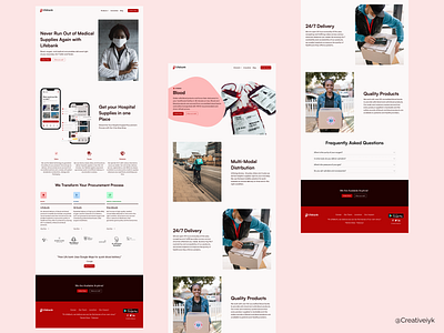 Lifebank design landing page ui ux