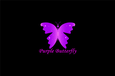 Purple Butterfly app branding design flyer graphic design illustration logo logo design minimal logo newtrend trending typography ui ux vector