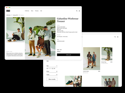 KITH web site. UI challenge "UX Mind" concept design kith site ui user experience website