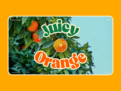Juicy Orange vintage concept branding design illustration juice logo ui ux web web design webflow website