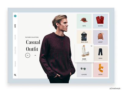 Fashion Store Redesign design landing page ui