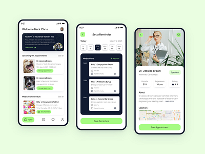 Pet Care App app appdesign appdesign ui design pet petapp petcare ui uidesign ux