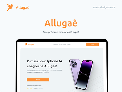 Allugaê - Seu próximo celular está aqui! app figma iphone mobile product design smartphone ui ux