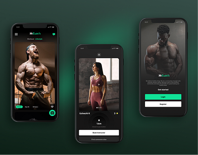 Workout app: WIP gym mobile app product design uiux workout