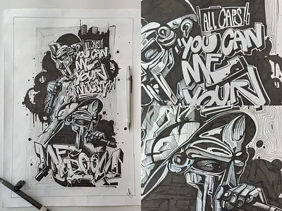 MF DOOM - All Caps graffiti graffiti art hiphop illustration rap