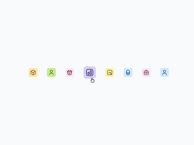 Bondo - Iconography colorful designsystem icon iconography productdesign roundegde