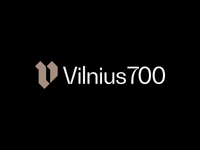 Vilnius700 branding design logo logotype minimal typography vector vilnius vilnius700