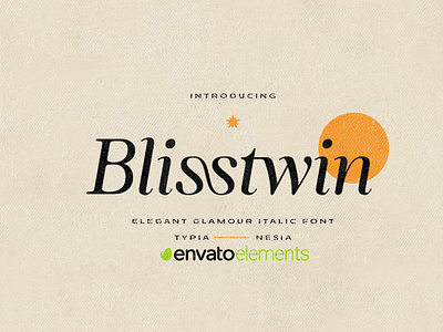 Blisstwin - Elegant Glamour Italic Serif Font calligraphy display display font dribbble font font family fonts ios landing page lettering logo sans serif sans serif font script serif serif font type typedesign typeface typography