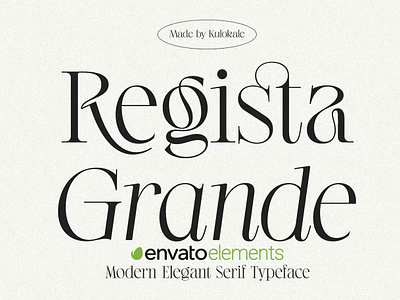 Regista Grande - Modern Display Serif Font calligraphy display display font font font family fonts hand lettering handlettering lettering logo sans serif sans serif font sans serif typeface script serif serif font type typedesign typeface typography