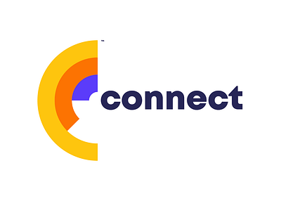 Connect - Logo Design app icon app logo branding colorful logo colourful logo communication logo connect logo design famous logo graphic design illustration logo logo design minimal logo network logo simple logo vector