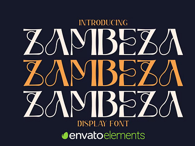 Zambeza - Display Font calligraphy display display font font font family fonts hand lettering handlettering lettering logo sans serif sans serif font sans serif typeface script serif serif font type typedesign typeface typography