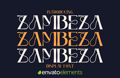 Zambeza - Display Font calligraphy display display font font font family fonts hand lettering handlettering lettering logo sans serif sans serif font sans serif typeface script serif serif font type typedesign typeface typography