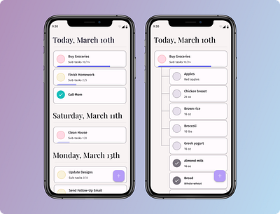 Weekly Warm-Up: To-Do App app design ux