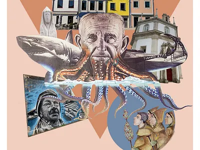 Aveiro Collage Poster aveiro collage design digital art digital collage graphic design photoshop portugal