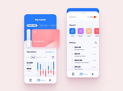 Banking Mobile App Ui design graphic design vector