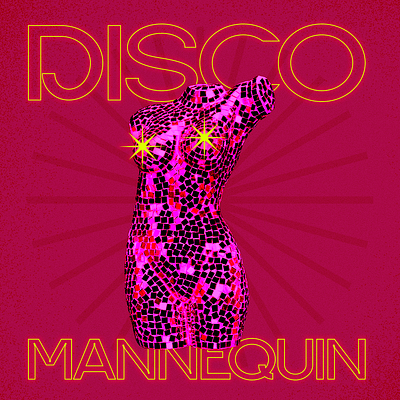 Disco Mannequin Collage art artwork ashlie juarbe collage collage artwork design disco graphic design mannequin