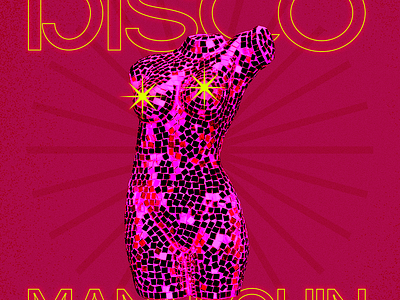 Disco Mannequin Collage art artwork ashlie juarbe collage collage artwork design disco graphic design mannequin