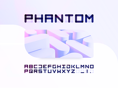 Phantom alphabet block brand branding custom cyberpunk encapsulated figma font futuristic lettermark logo modern modular wordmark
