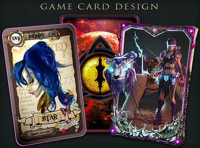 Game Card Design 2d art 3d art card design concept art game art game card design game design graphic design