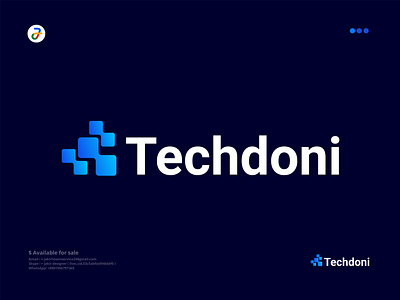 Tech logo design brandidentity