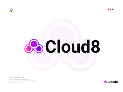 Cloud logo design brandidentity