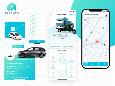 Vehicles Tracking App mobile app tracking tracking app ui ux vehicles vehicles app