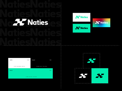 Naties Logo & Brand Identity Design agency brand identity branding business logo corporate branding corporate company corporate identity custom logo icon identity logo logo design logotype n letter logo n logo naties nft tech technology typography