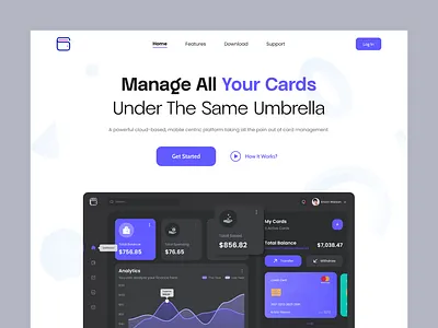 Finance Website UI app bank branding card dashboard design graphic design illustration landingpage logo minimal trendy ui uiux ux vector