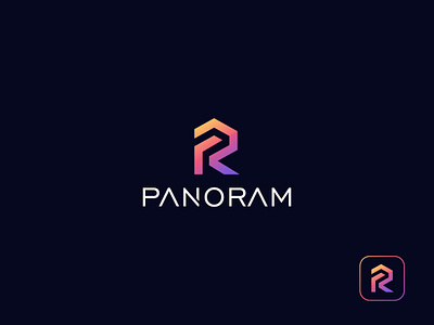 Panoram Logo Design 3d architecture branding creative logo custom logo graphic design interior logo design letter logo logo minimalist architecture logo