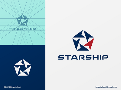 Starship 5 point star logo abstract logo arrows logo bold logo concepts brand design branding creative logo designs geometric logo icon logo logo design logo design grid logotype minimalist logo modern logo negative space logo pattern logo pentagon logo star logo typography