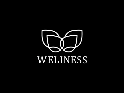 WELINESS | Minimal Logo abstract logo brand brand identity branding concept creative design illustration logo logo design logo designer logo inspiration logo mark logo type mark minimal minimal logo minimalist logo simple logo symbol