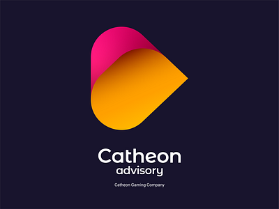 Catheon Advisory branding catheon design heart icon identity logo mark modern symbol vector yellow