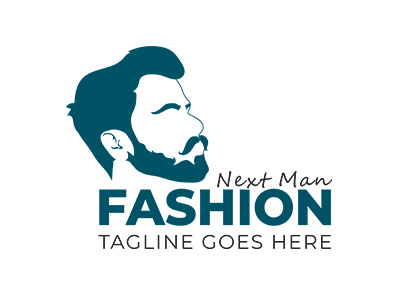 Men Fashion Clothing Logo Design clothing head logo man fashion portrait shop store typography vector