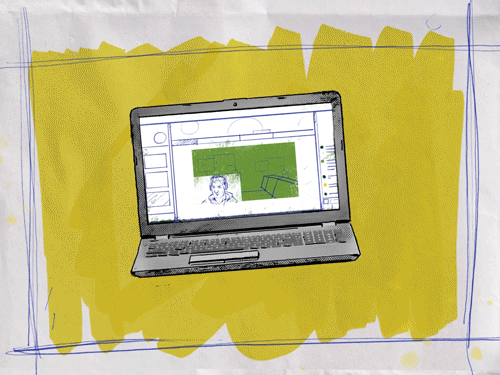 Device Trio 2 d animation after effects aniamted gif animation frame by frame gif illustration motion graphics phone sketch tv