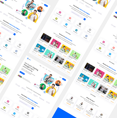 MyEdu Landing Page 🏅 branding clean colorful color design education elearning illustration logo ui uiux warnawarni webdesign webdeveloper