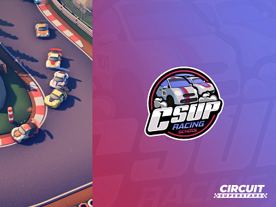 CSup Racing School Mascot Logo