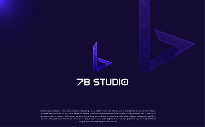 7B STUDIO Logo Design design graphic design logo logo design vector