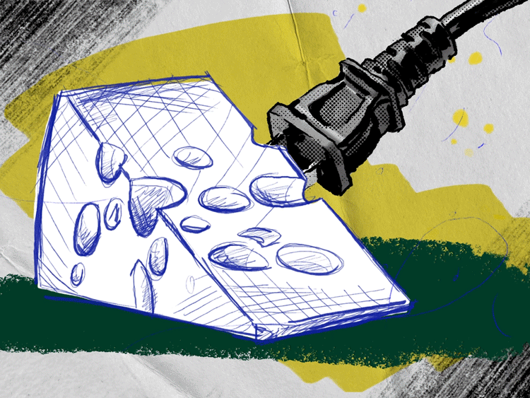 Cheese 2 d animation after effects aniamted gif animation cheese gif illustration motion graphics