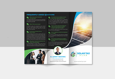 Solar Company Tri-Fold Brochure Design 3d animation branding brochure brochure design corporate design design flyer flyer design graphic design illustration logo motion graphics solar company solar plane solar service solar system solar tri fold brochure tri fold brochure ui