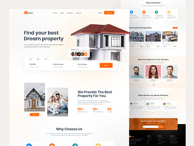 Real Estate Website Design apartment architecture building clean home landing page minimal property property management real estate real estate agency real estate ui ui ux web design