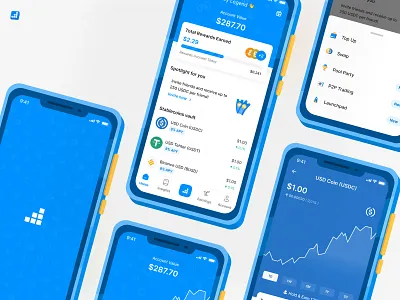 Finblox App Design bitcoin cefi crypto cryptocurrency ethereum indonesia indonesian mobile app design ui wallet app