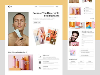 Online cosmetic store articles beauty beauty clinic beauty product beauty website branding cosmetic creative e commerce landing page makeup modern online market online shop shopping skin care store ui visual design ux design web