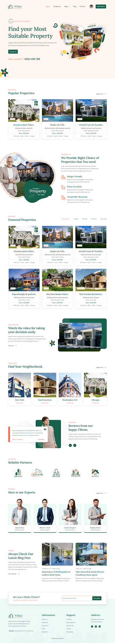 A modern Real Estate website design app branding design graphic design illustration logo real estate real estate website design typography ui ux vector