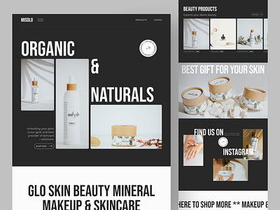 misolo- product landing concept beauty clean creative design e commerce ecommerce interface landing page minimal modern popular shot saidul islam typography ui design uiux visual design website design