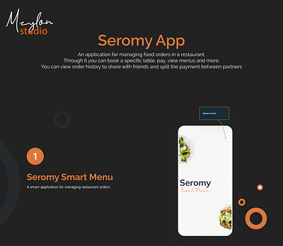 Seromy Smart Menu App app branding design graphic design illustration logo typography ui ux vector