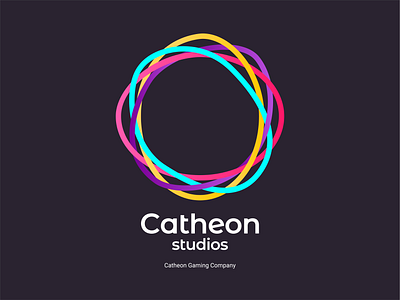 Catheon Studios Logo branding catheon design icon logo logotype mark round symbol vector