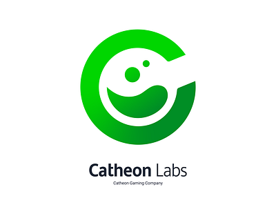 Catheon Labs logo blockchaine branding catheon circle fluid gaming green icon identity logo mark modern rounded symbol tech vector web3