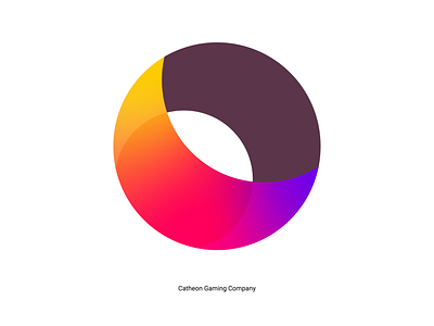 Catheon Gaming Center branding catheon gaming icon identity logo mark o orange ring round symbol web3