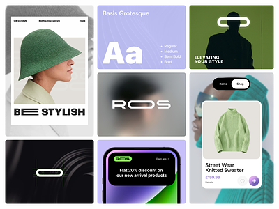 Ros- Brand Identity for an e-commerce platform brand brand agency brand design brand identity design brandbook branding branding and identity clothing commerce design ecommerce fashion logo logo designer logodesign modern logo orix sajon visual identity web